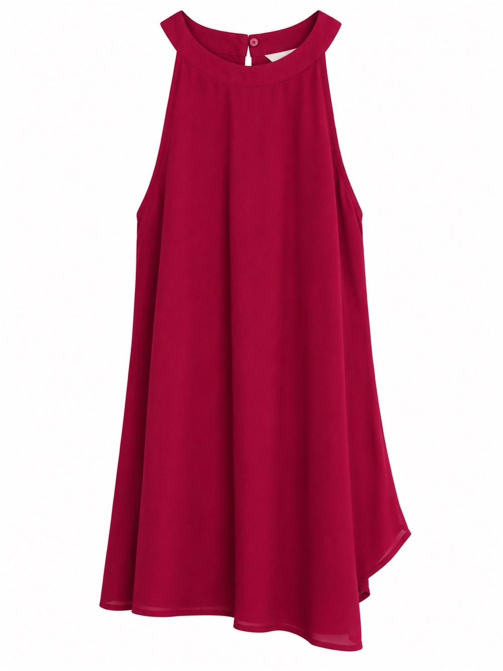 Elodie Women’s Halter Swing Top Burgundy Red Size Medium